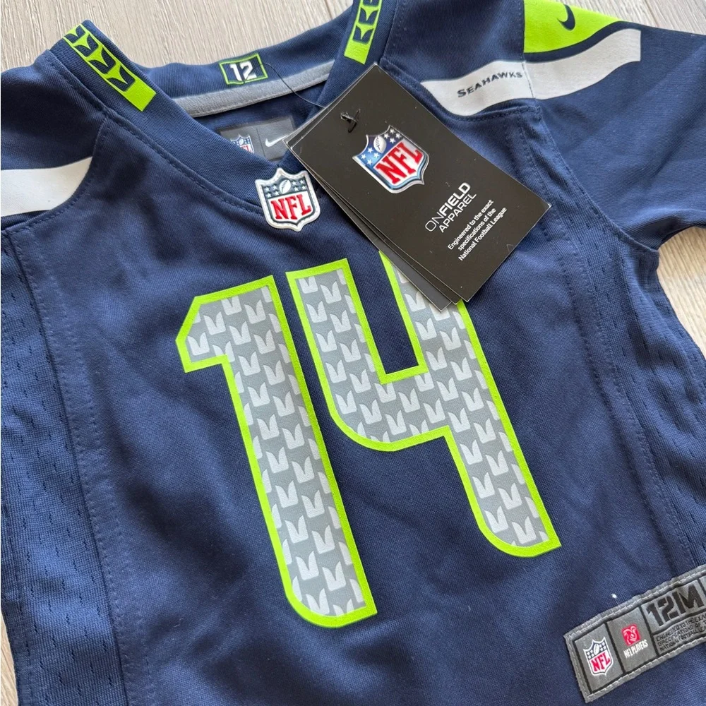 Nike NFL Seattle Seahawks #14 DK Metcalf Jersey 12 Months - Picture 4 of 4